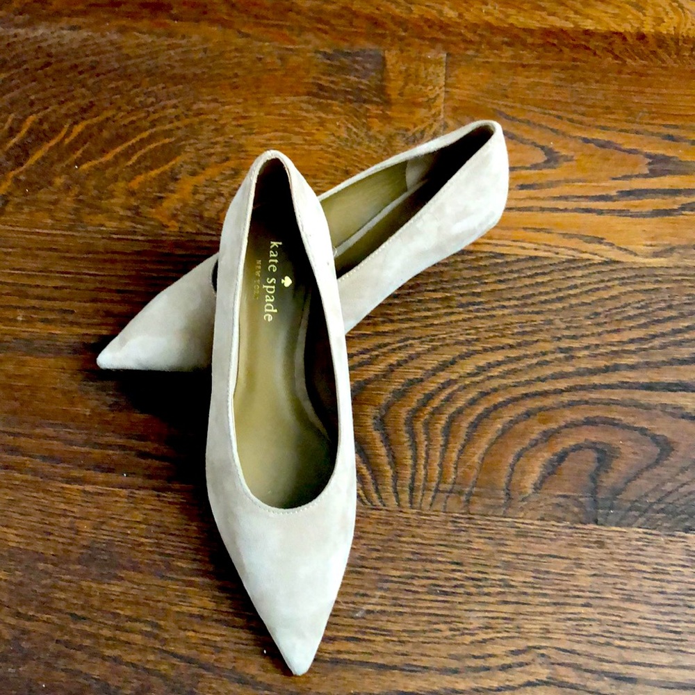 Kate Spade suede kitten pumps sz 6